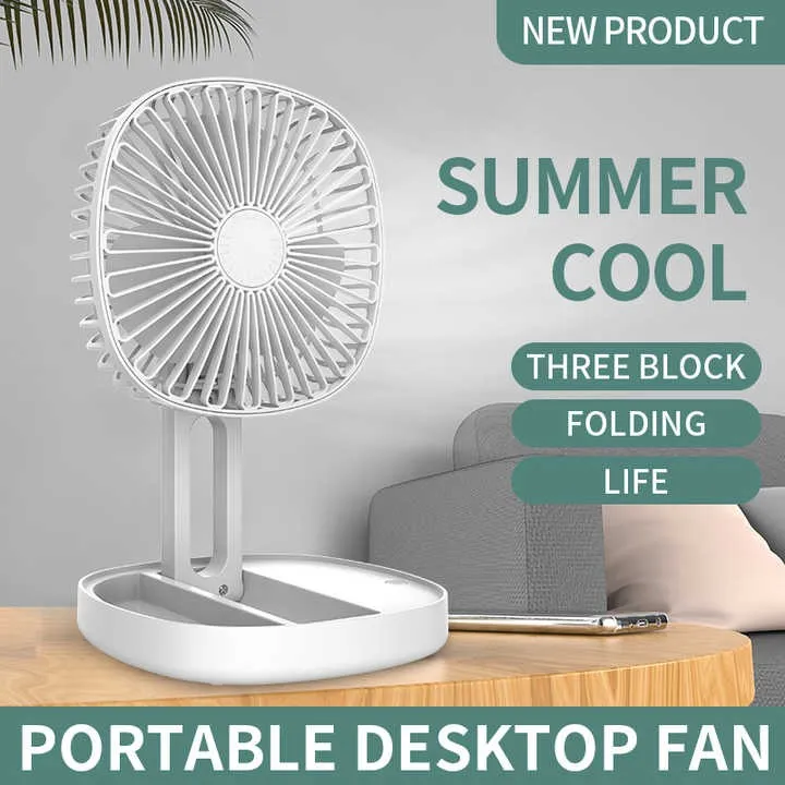 Portable Handheld Personal Rechargeable Fan LED Digital Display 90°Adjustable Copy 3DOr